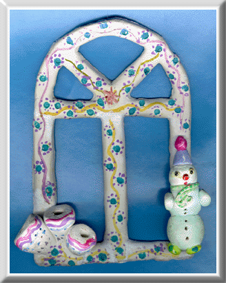  The New year's Present
(clay with painting)