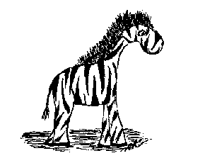 A little Zebra (graphic art)